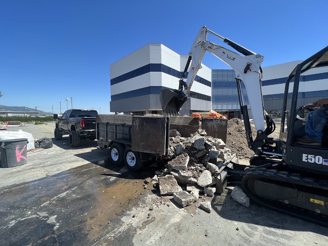 Ker-Mar Concrete heavy equipment and concrete demolition site