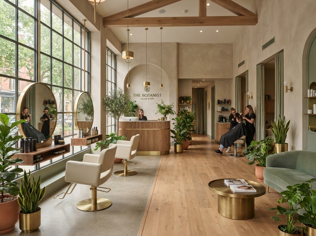 Interior of the Willow & Sage salon