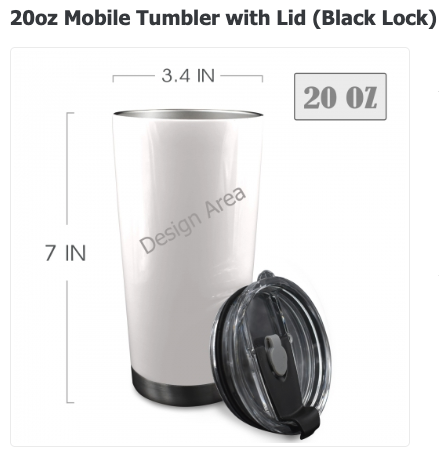 20 oz Stainless Steel Custom Tumbler