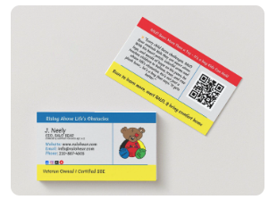 RALO Bear & QR Marketing Cards