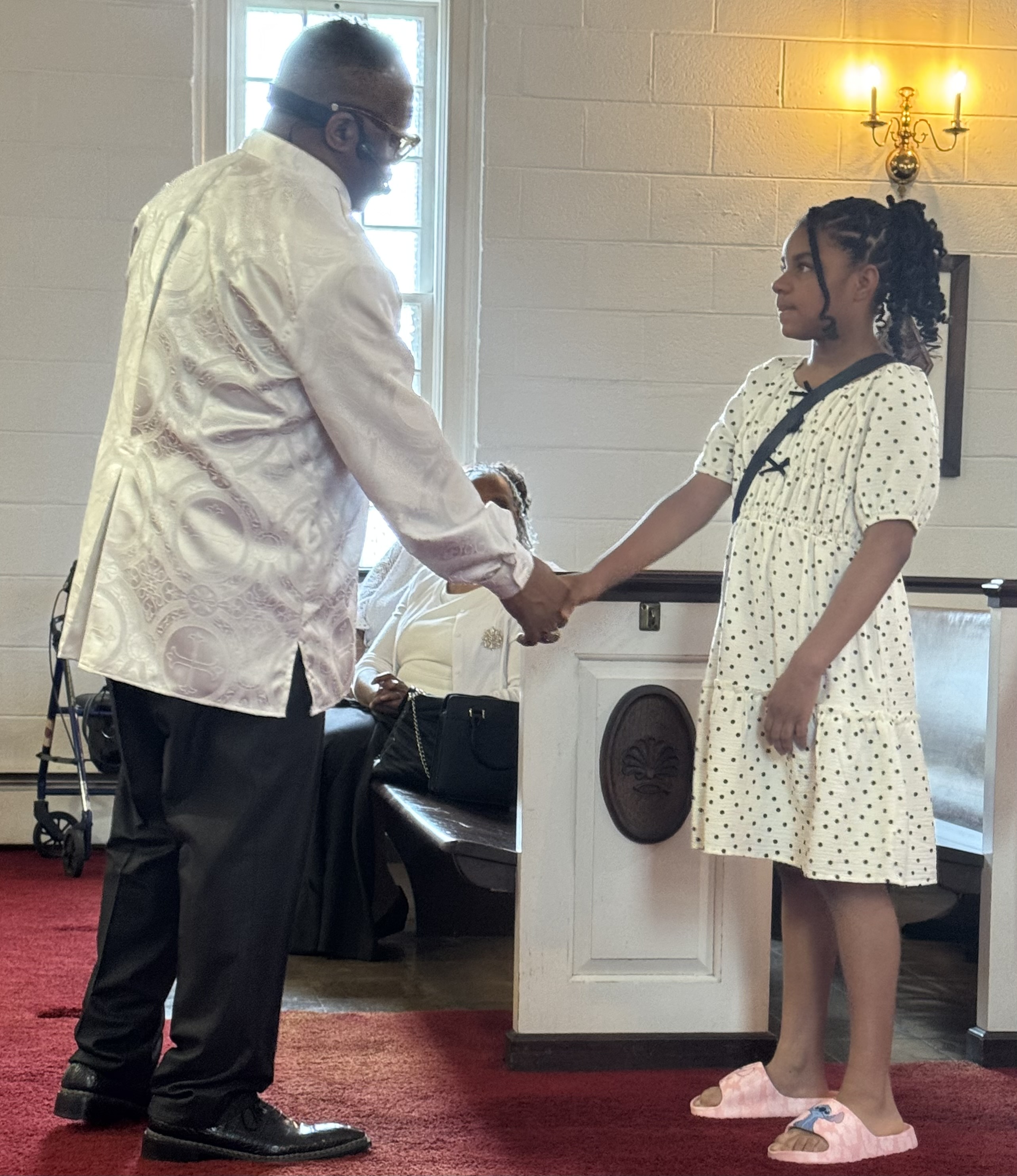 Pastoral prayer and fellowship at Real Life Ministries