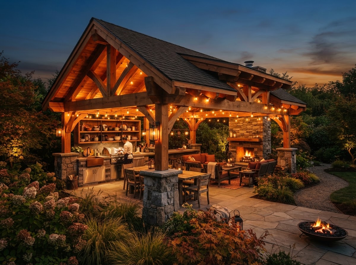 Custom pavilions by Heritage Landing