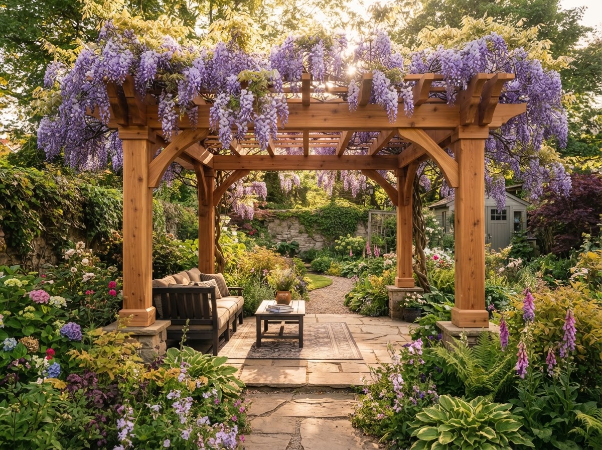 Custom pergolas by Heritage Landing