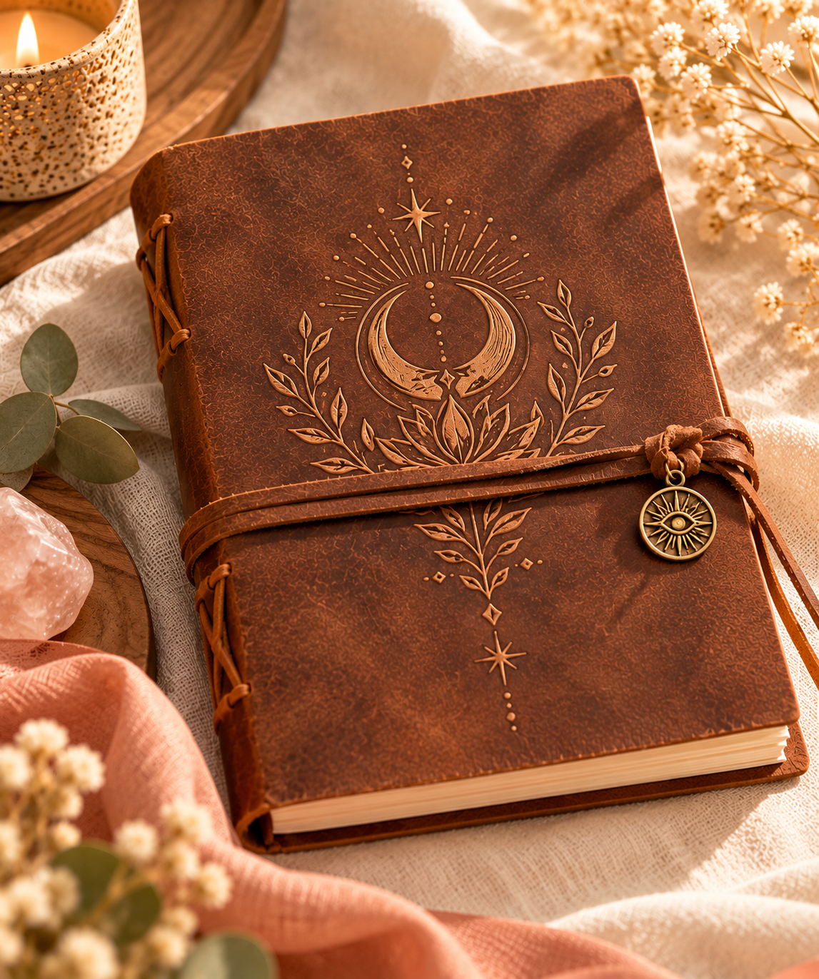 Dein Herzensbuch – handgearbeitetes Lederjournal
