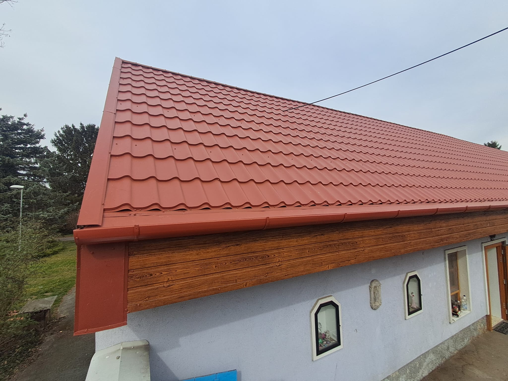Nová škridloplechová krytina