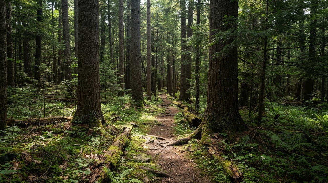 Tall pines on the nature trail
