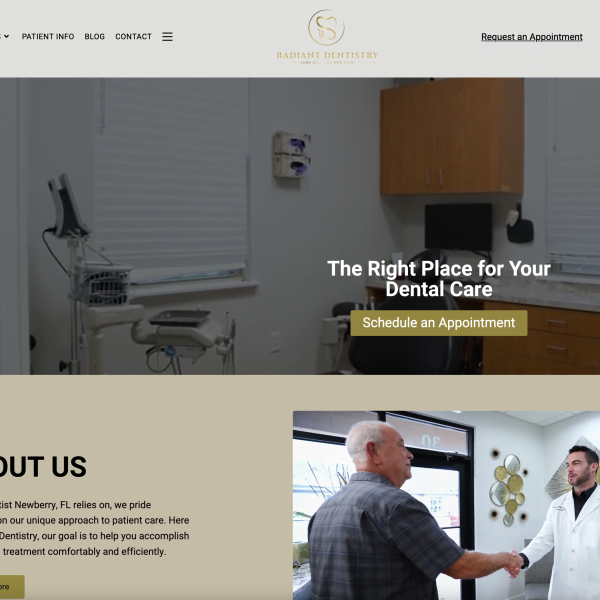 Radiant Dentistry — 1-FIND SERVICES client case study
