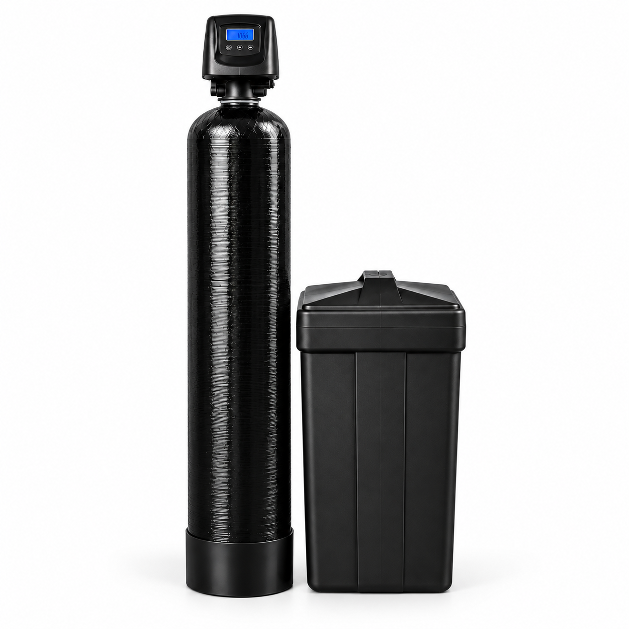 Adoucisseur d'eau AquaPro sur fond blanc