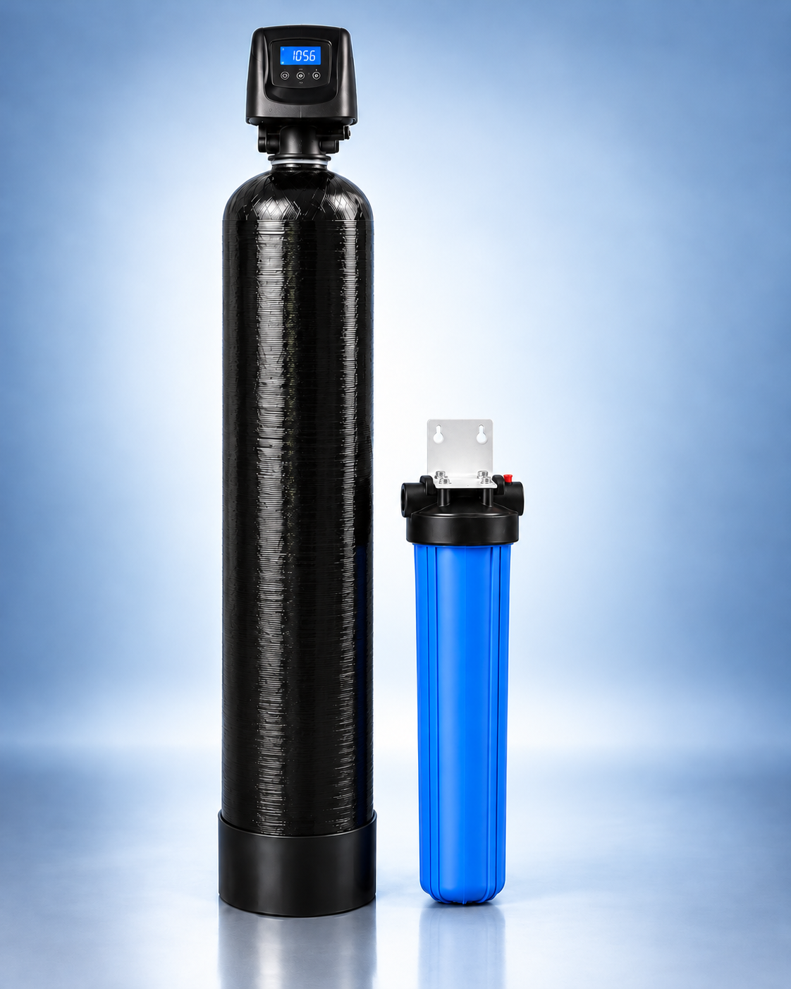 Système d'oxydation et de filtration pour eau de puits avec filtre Big Blue
