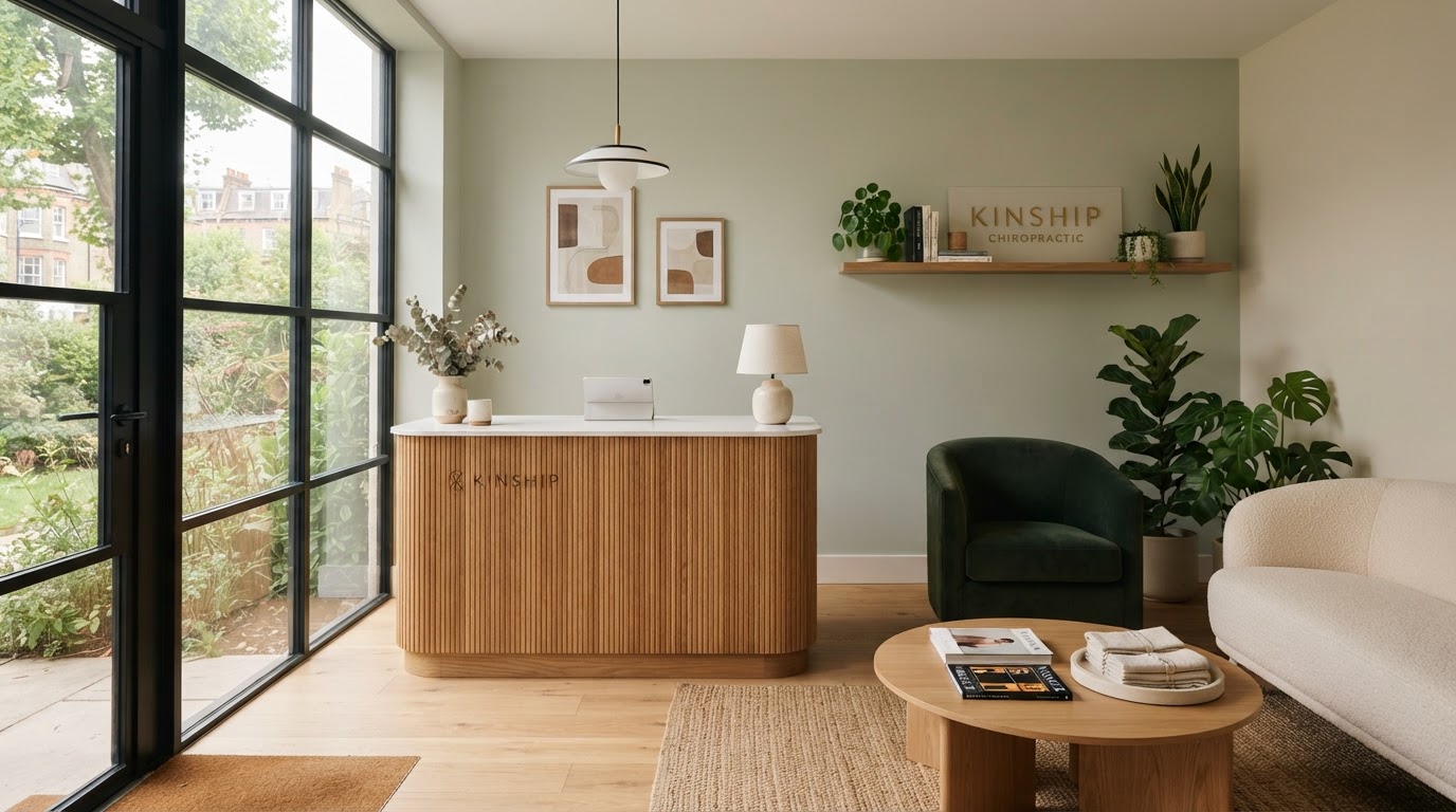 The Willow & Spine clinic reception area in Scottsdale