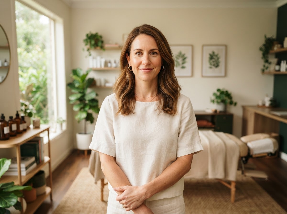 Dr. Elena Morgan, DC, founder and chiropractor at Willow & Spine