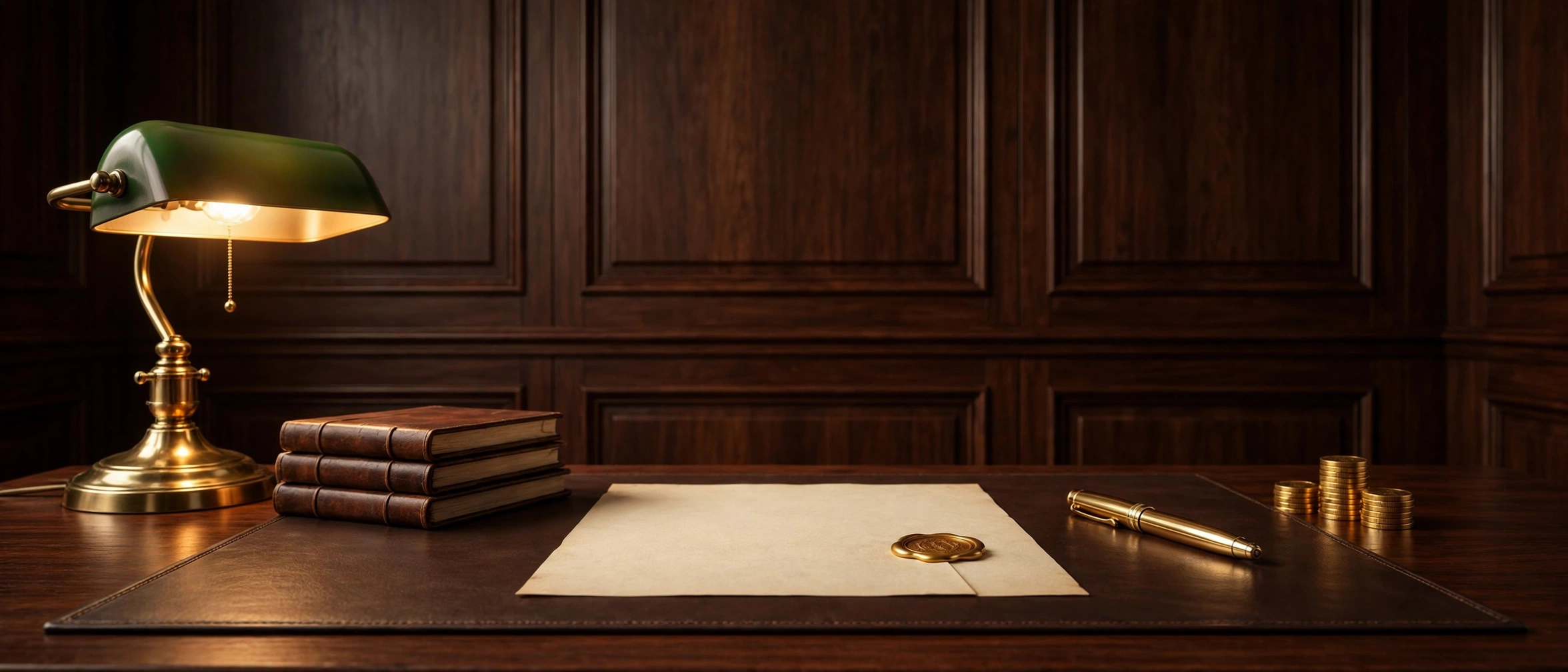 Watts Unified Solutions — executive desk with a gold-sealed document