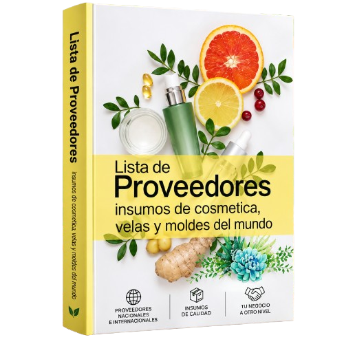 Libro Lista de Proveedores de insumos de cosmética, velas y moldes