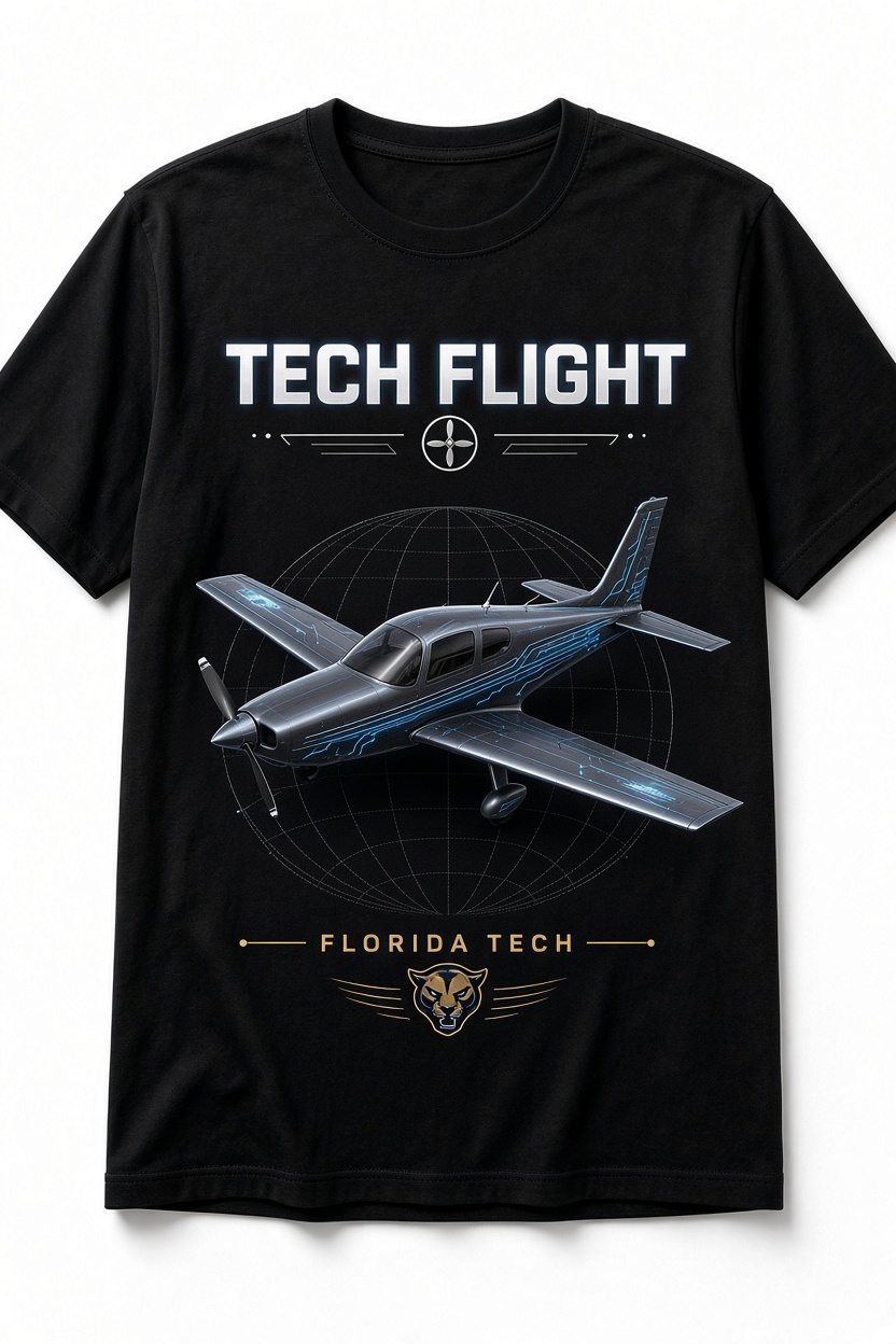 Florida Tech 'Tech Flight' Panther Aviation Tee