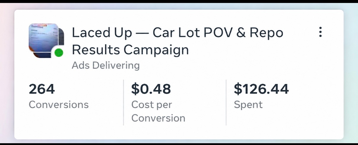 Conversion Campaign · Real Screenshot
