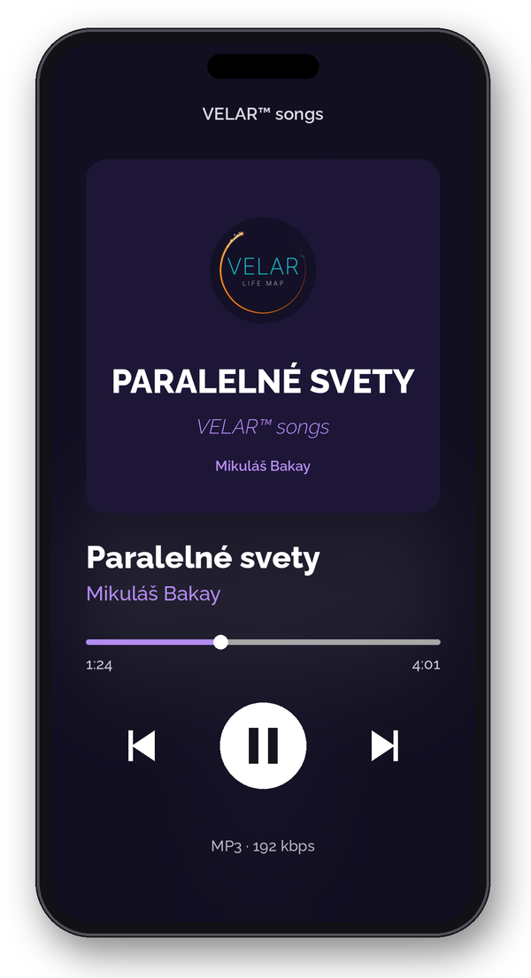 VELAR™ song Paralelné svety – MP3