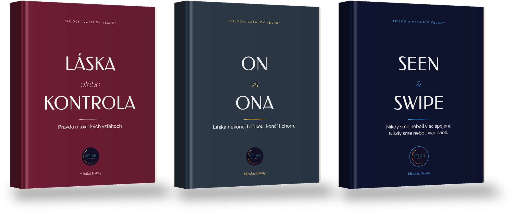Balík TRILÓGIA – Láska alebo kontrola, ON vs ONA, SEEN & SWIPE