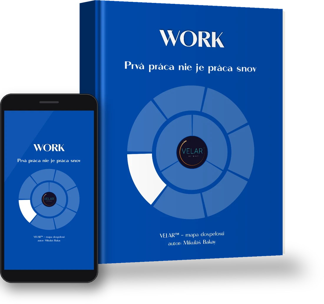 Obálka e-booku VELAR – WORK: Prvá práca nie je práca snov