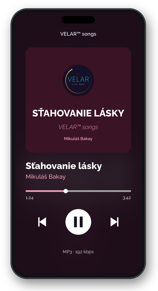 VELAR™ song Sťahovanie lásky – MP3