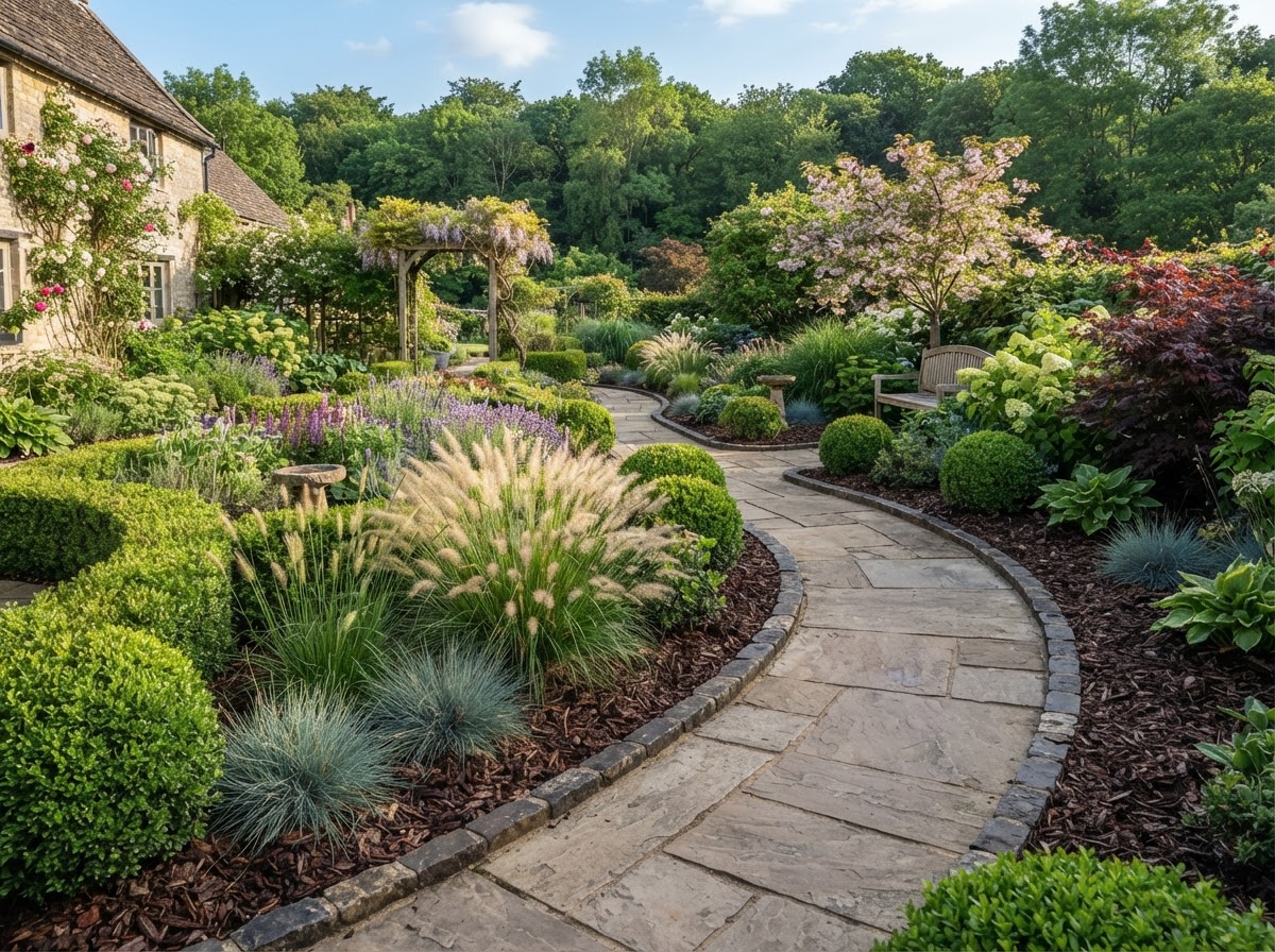 Curated Garden Maintenance & Mulch Bed Edging