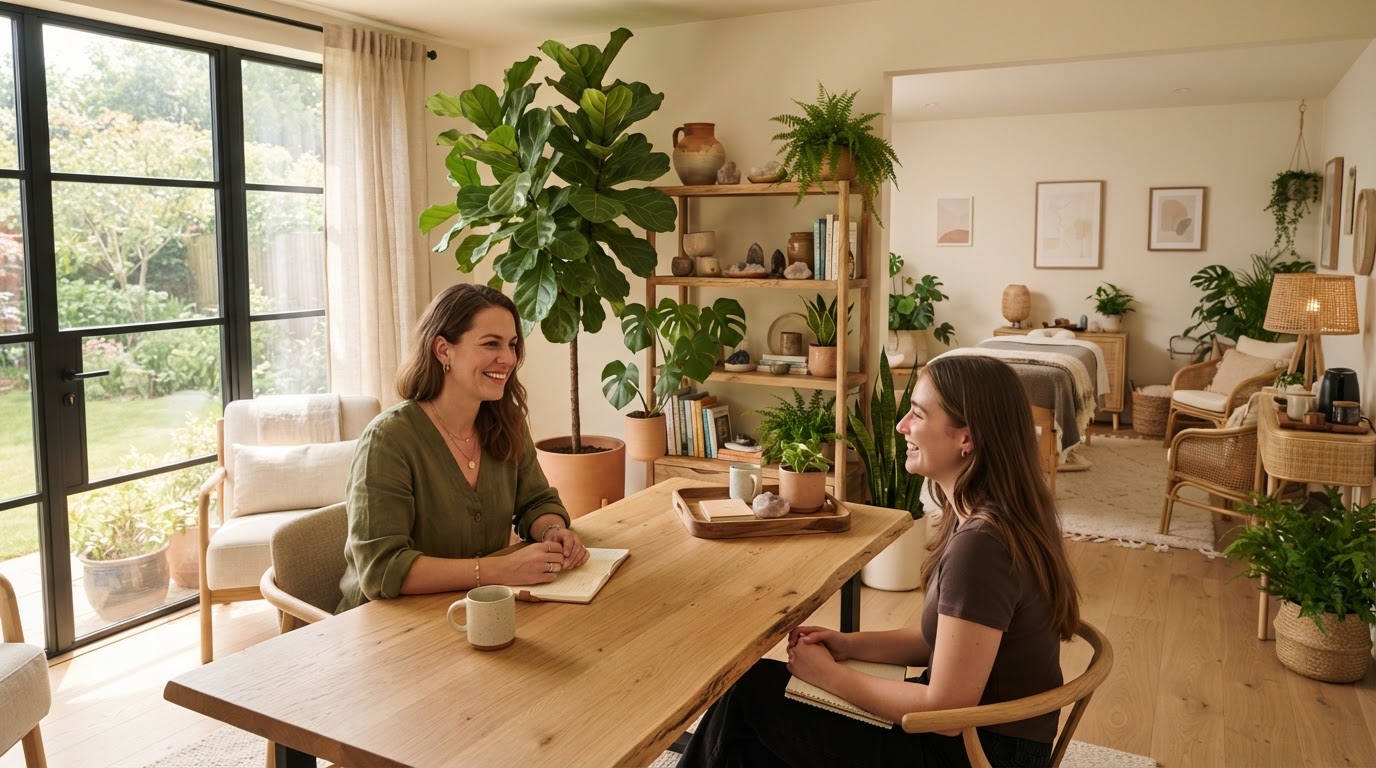 Living Well Wellness Office Background