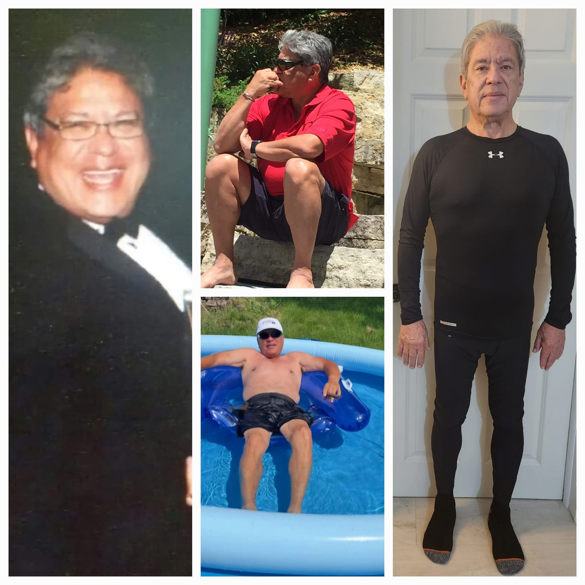 Multi-year health journey with sustained weight loss, normalized lab values, and athletic vitality