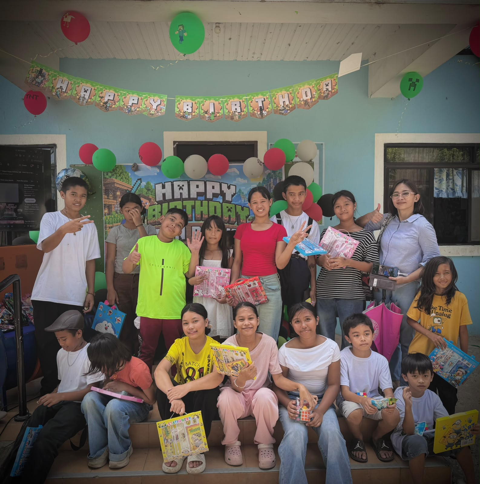 Minecraft Birthday Party & School Supply Giveaways