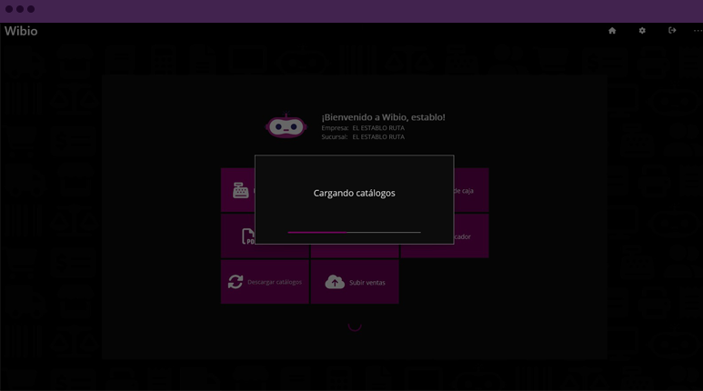 Captura de la administración de varias sucursales en Wibio Cloud