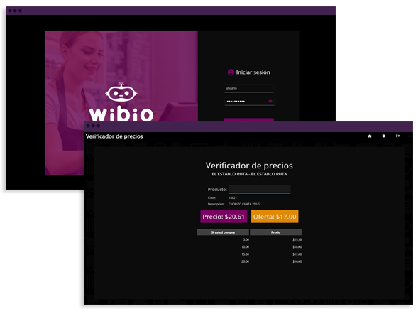 Captura del control de ventas y cortes de caja en Wibio Cloud