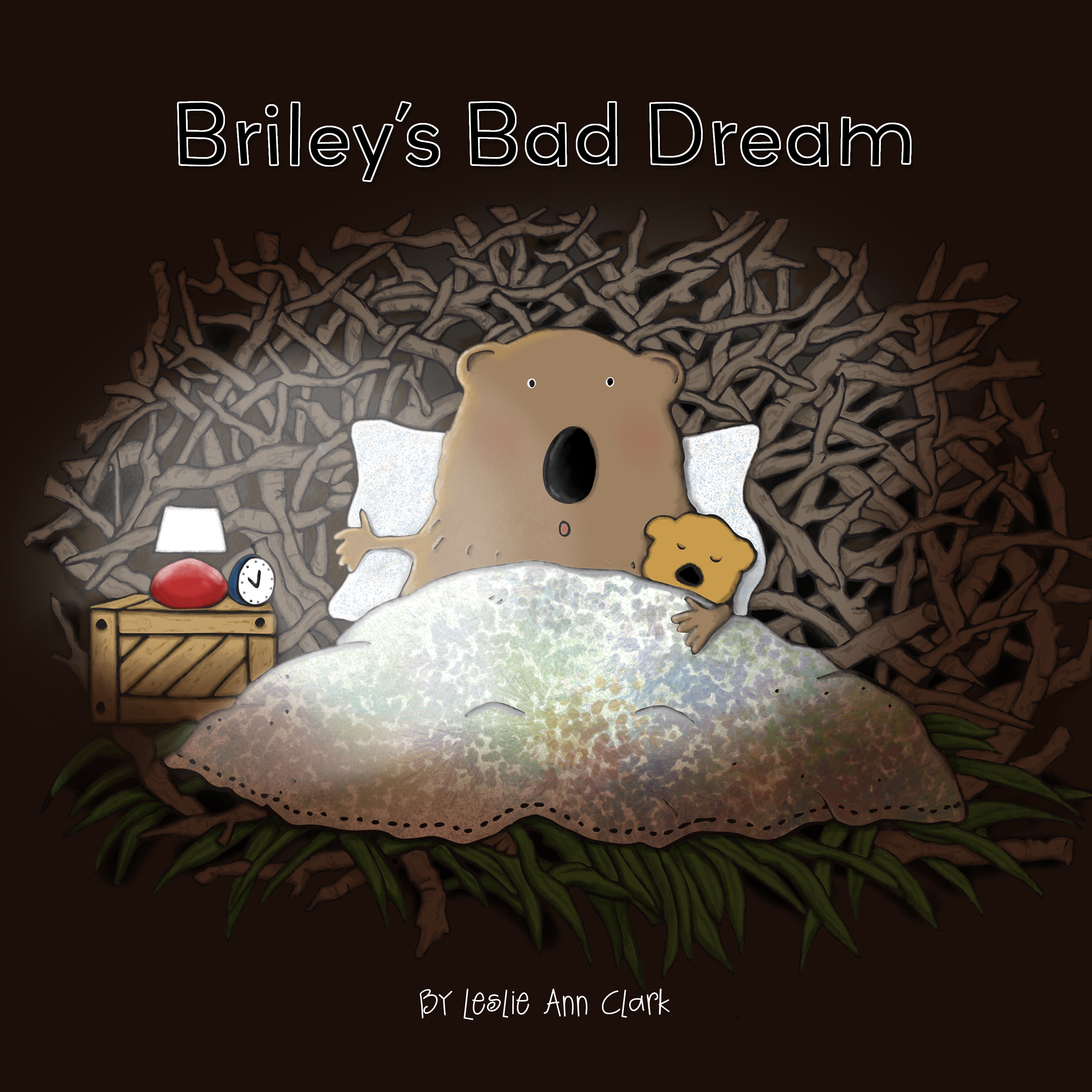 Briley's Bad Dream book cover illustration by Leslie Ann Clark