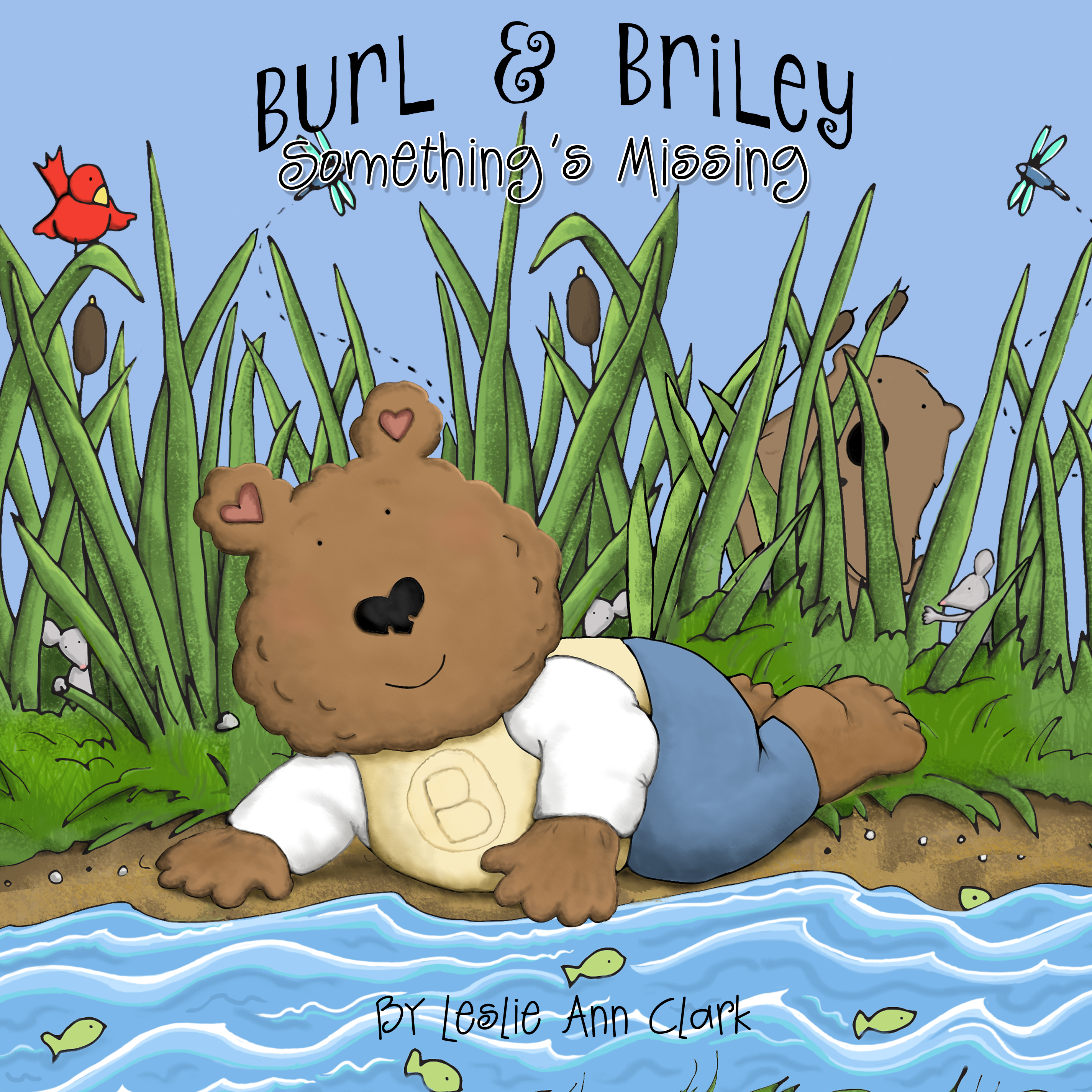 Burl and Briley Something's Missing book cover illustration by Leslie Ann Clark