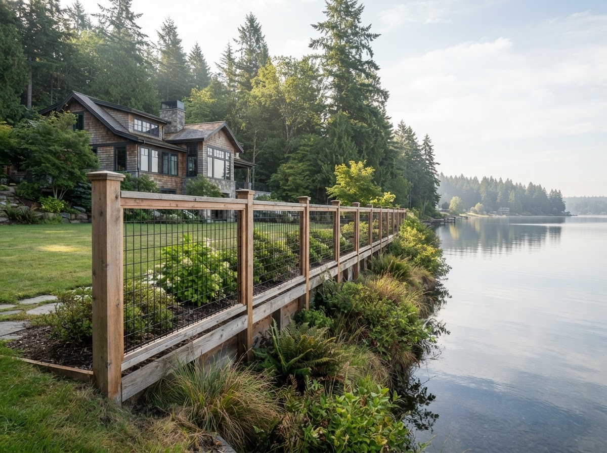 Garden Grid cedar fencing in Lake Stevens WA
