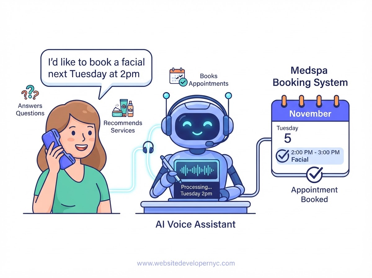 Explainer illustration: Voice AI NYC in NYC