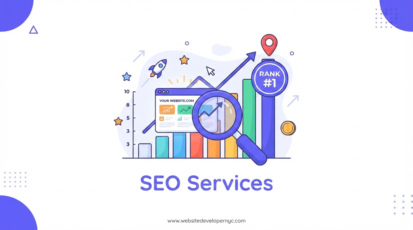 Explainer illustration: SEO Services NYC in NYC