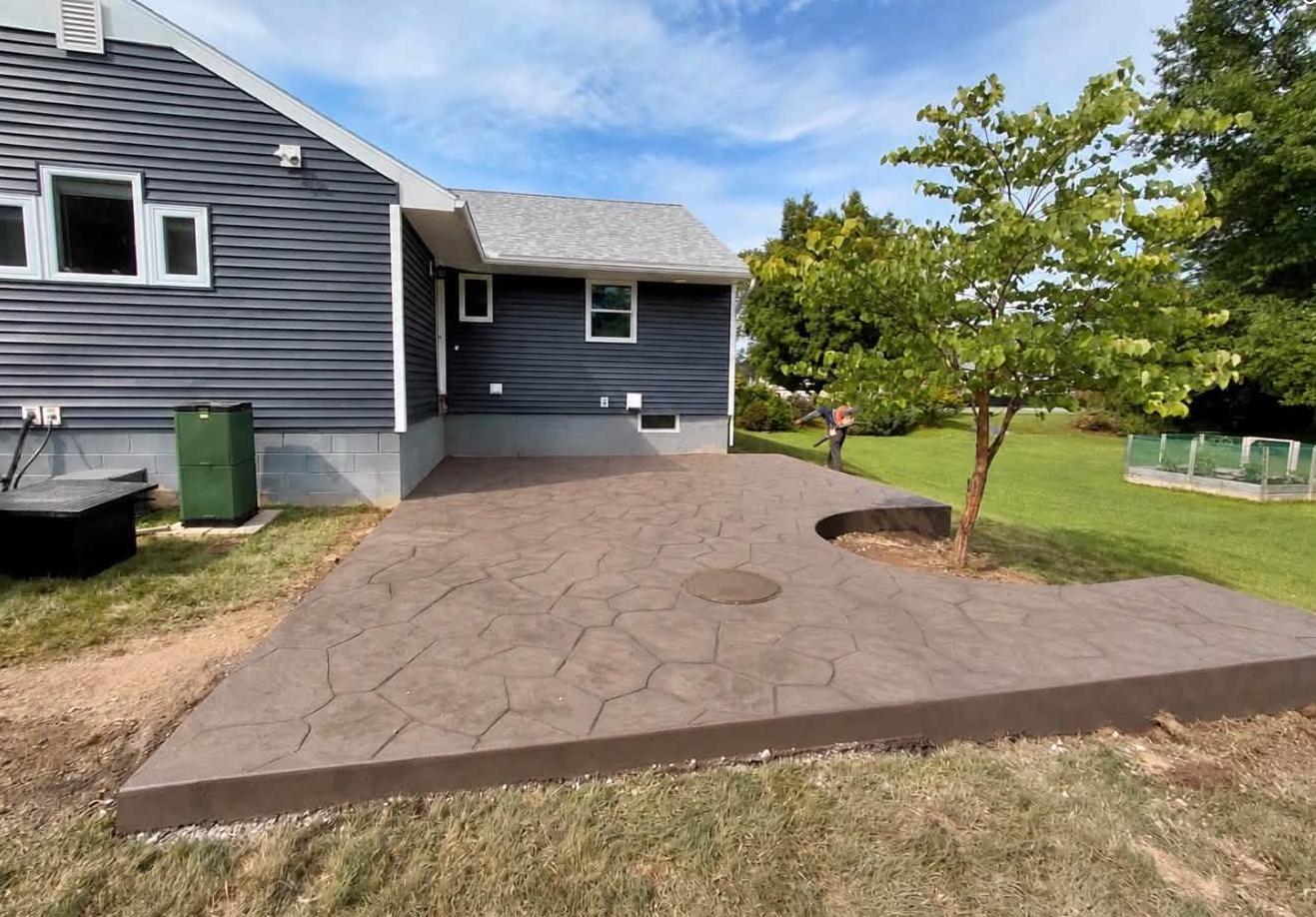 Custom Decorative Concrete Backyard Patio