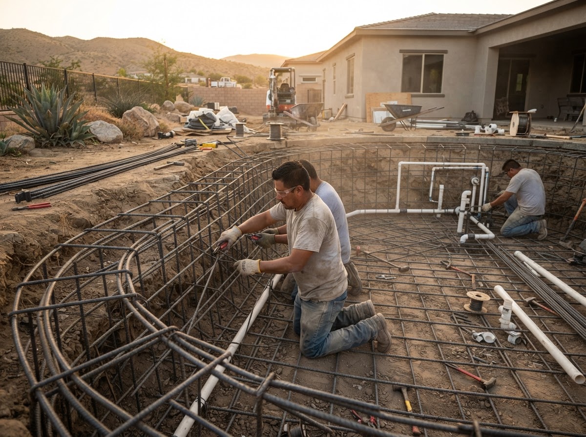Structural Steel Rebar & Hydraulic Plumbing