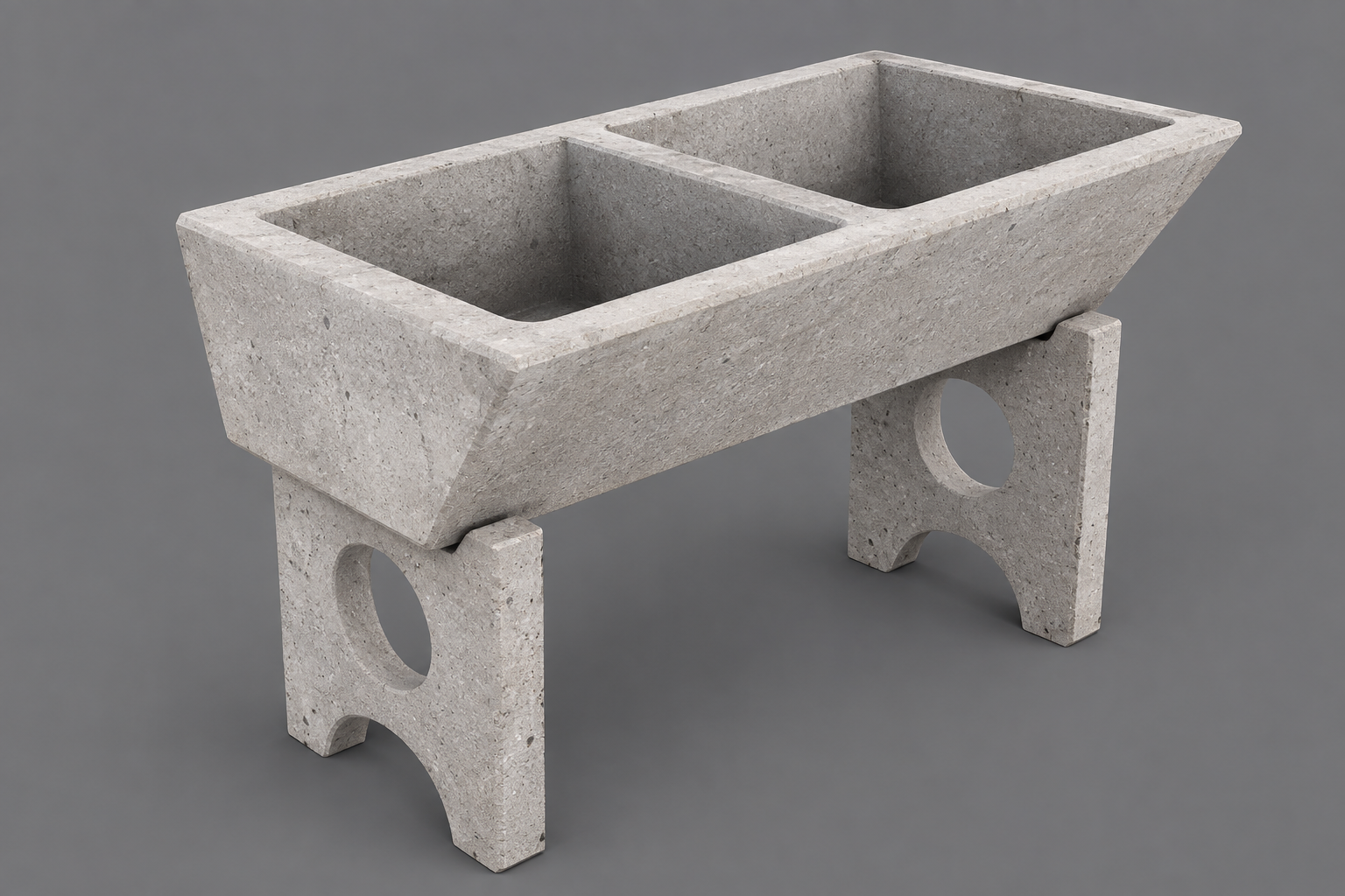 Concrete Double Wash Trough