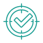 Target crosshair icon for geofencing marketing