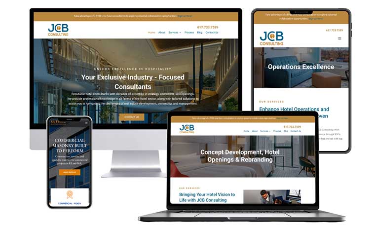 JCB Consulting website designed by Punch Creatives