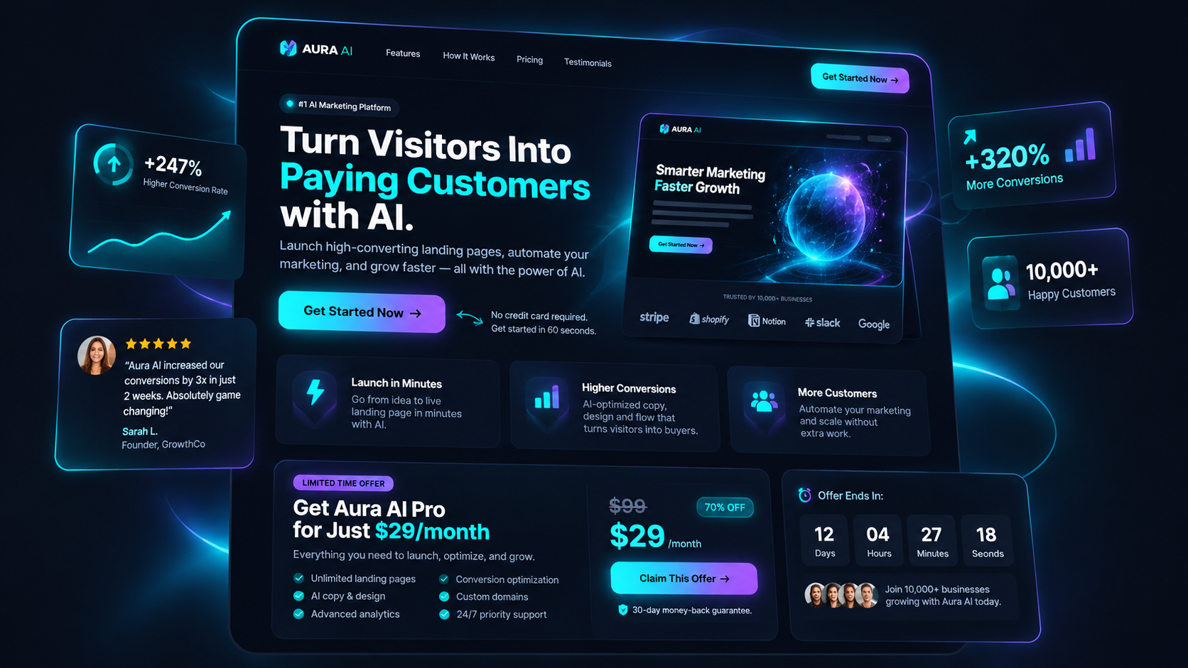 Landing Page built with Renn AI Studio