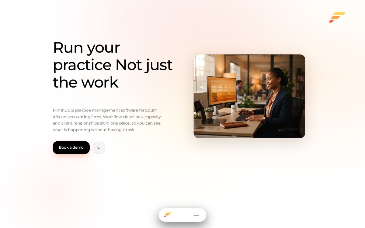 Firmhub Website Homepage
