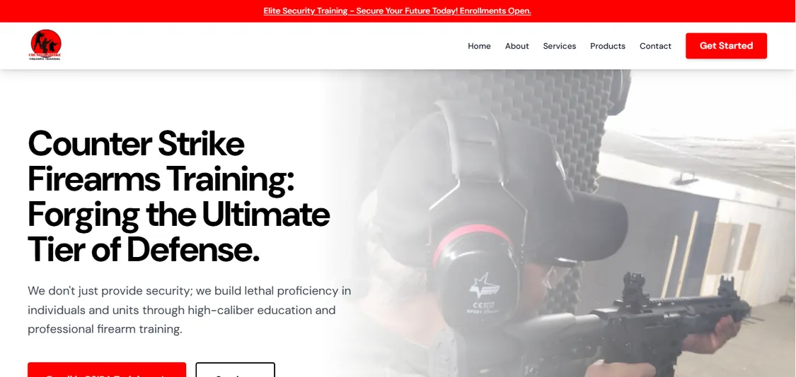 Counter Strike Website Homepage