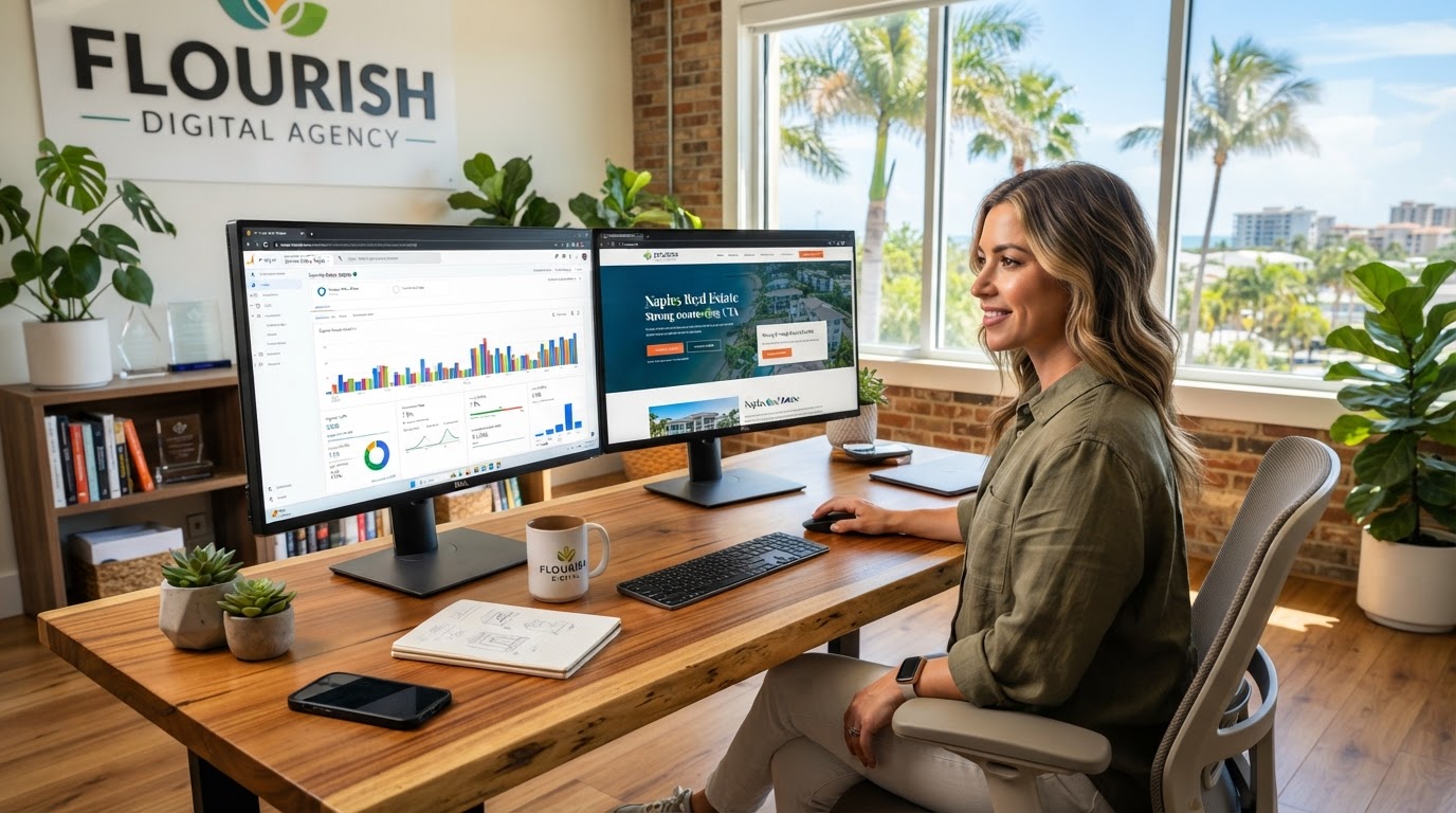 High-end web design and local SEO agency workspace in South Daytona Florida