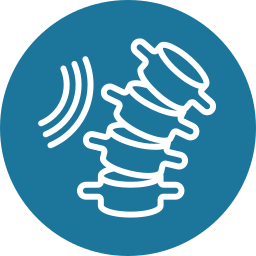 Illustration of the spine for chronic back and neck pain treatment