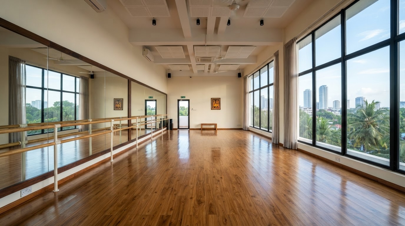 Dance studio interior