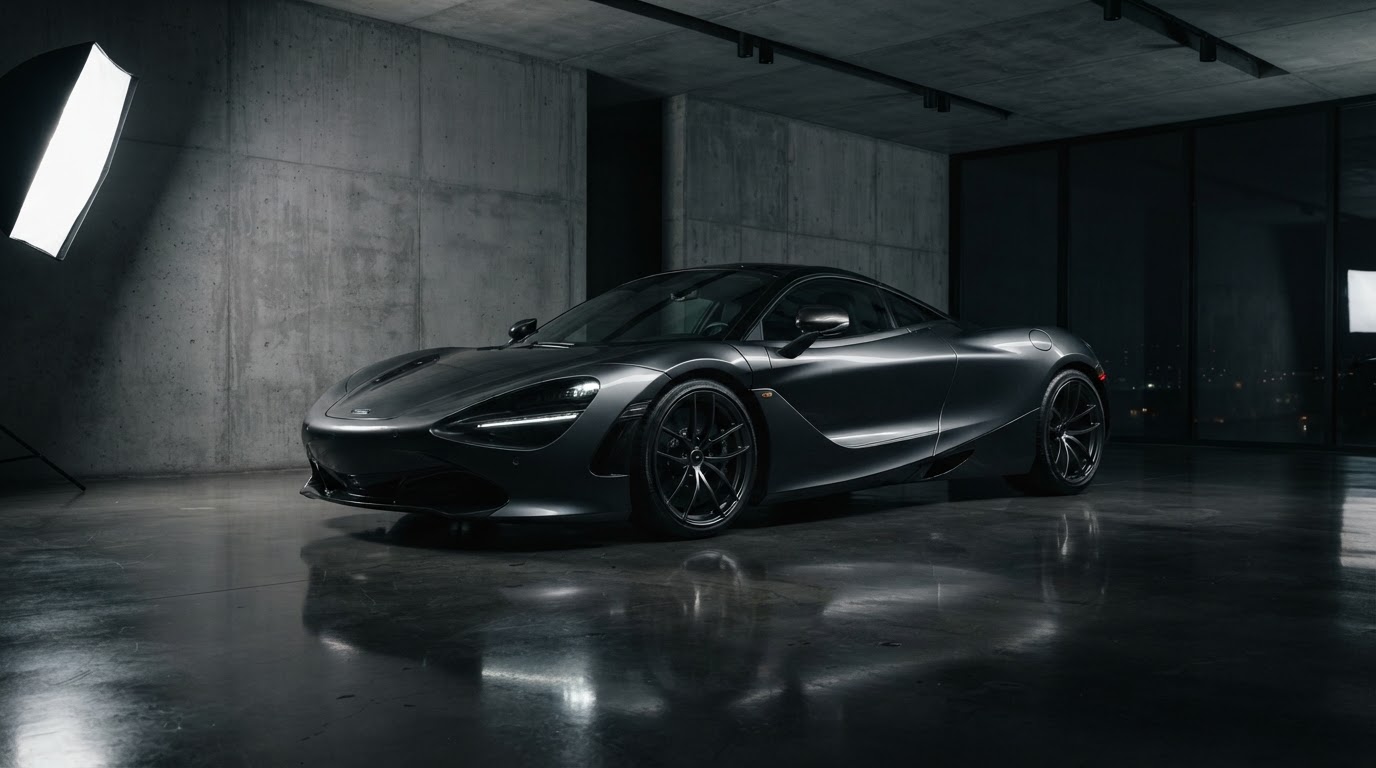 A premium vehicle on a showroom floor