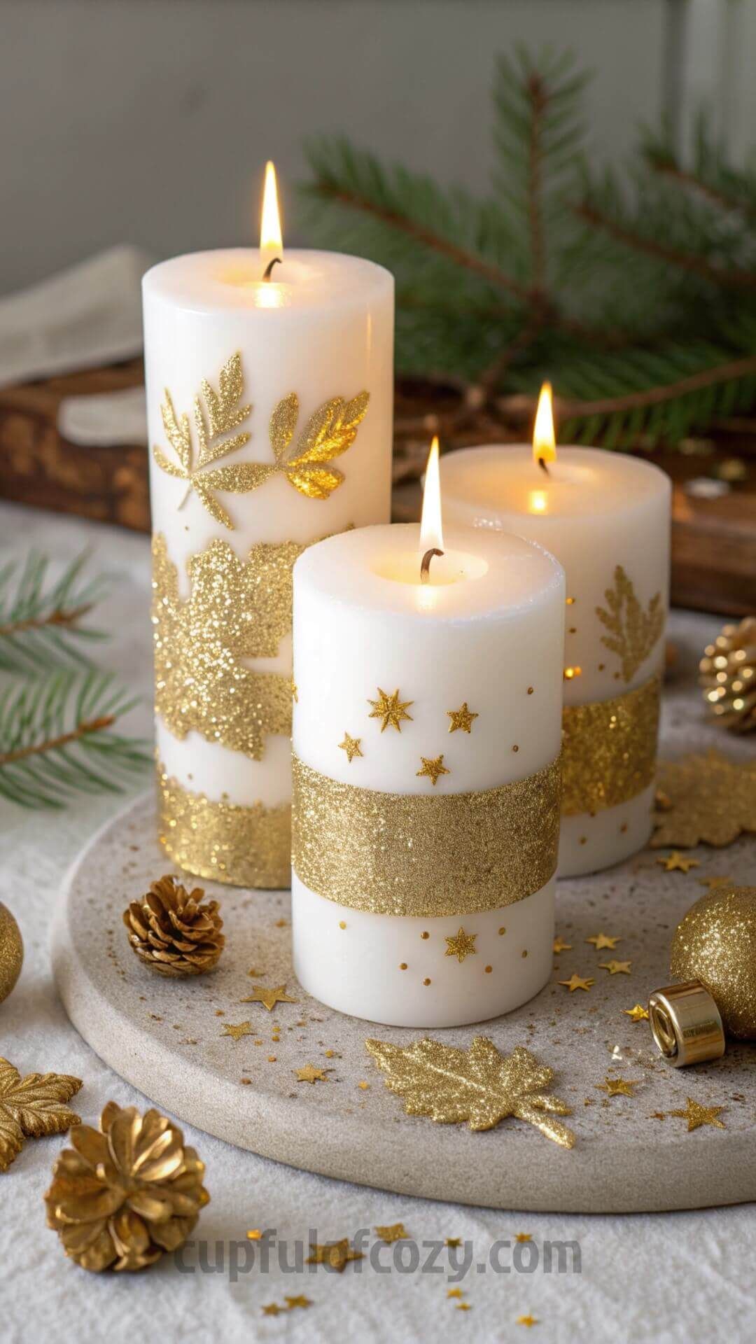 Columnas Festivas Golden Luxe