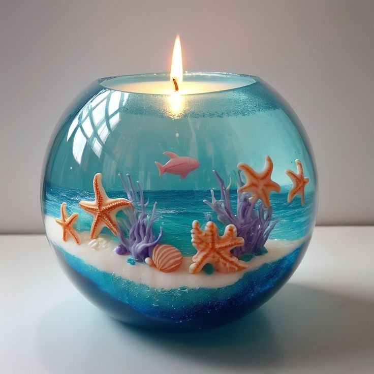 Vela Marina en Esfera de Gel