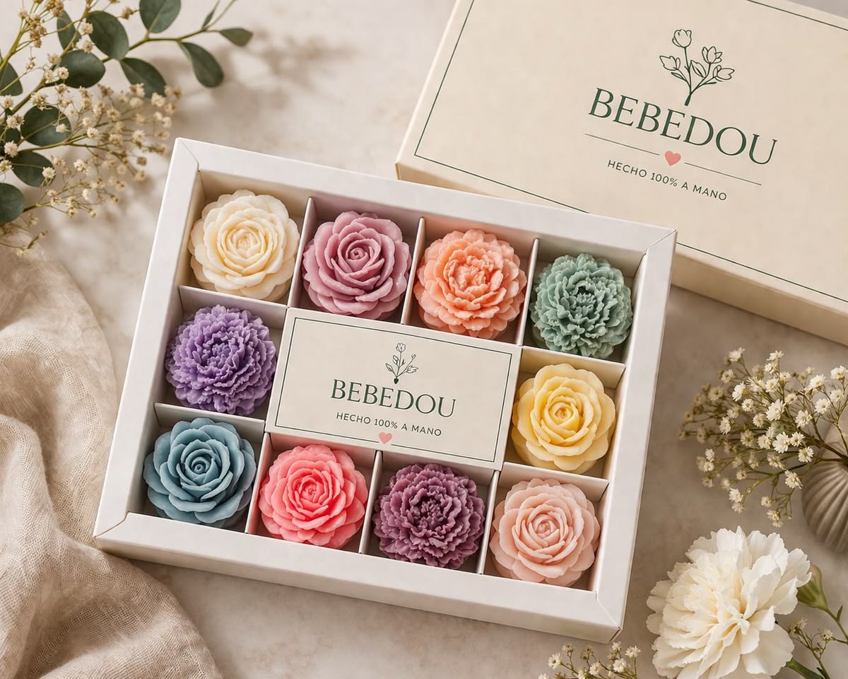 Set Regalo Flores Esculpidas