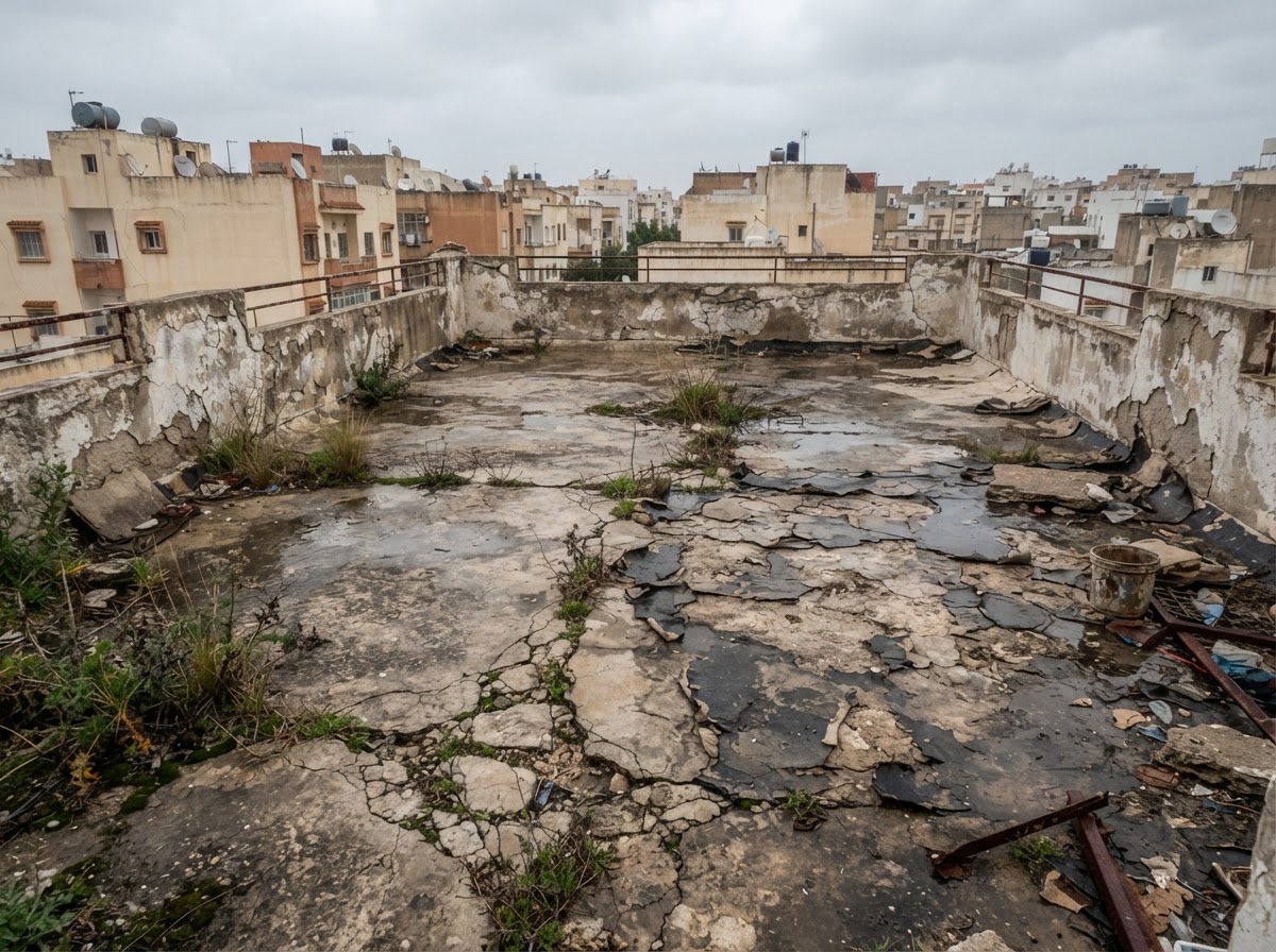 Avant — Toiture-terrasse à Manouba